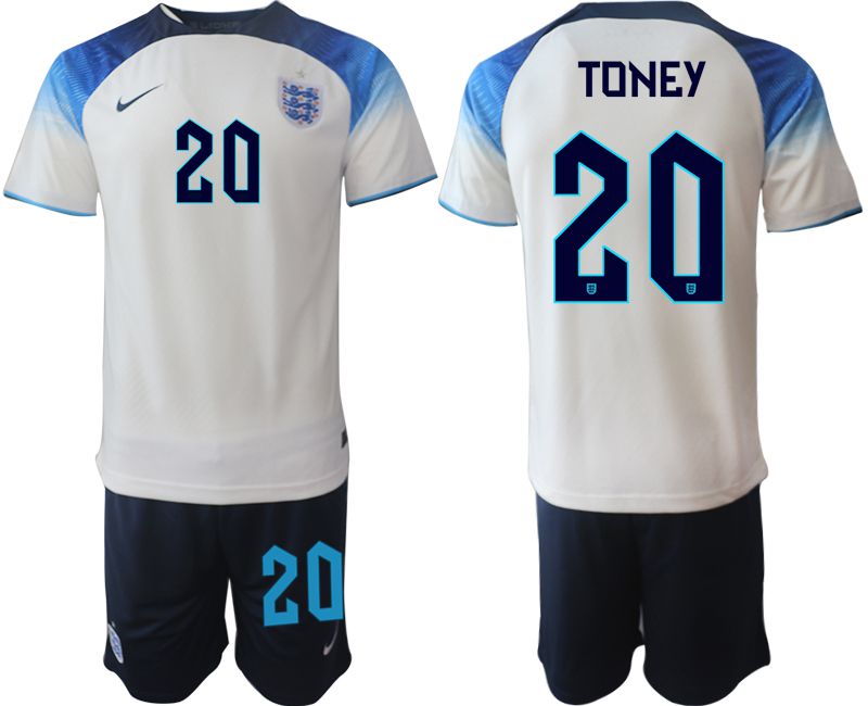 Men 2022 World Cup National Team England home white #20 Soccer Jerseys->england jersey->Soccer Country Jersey